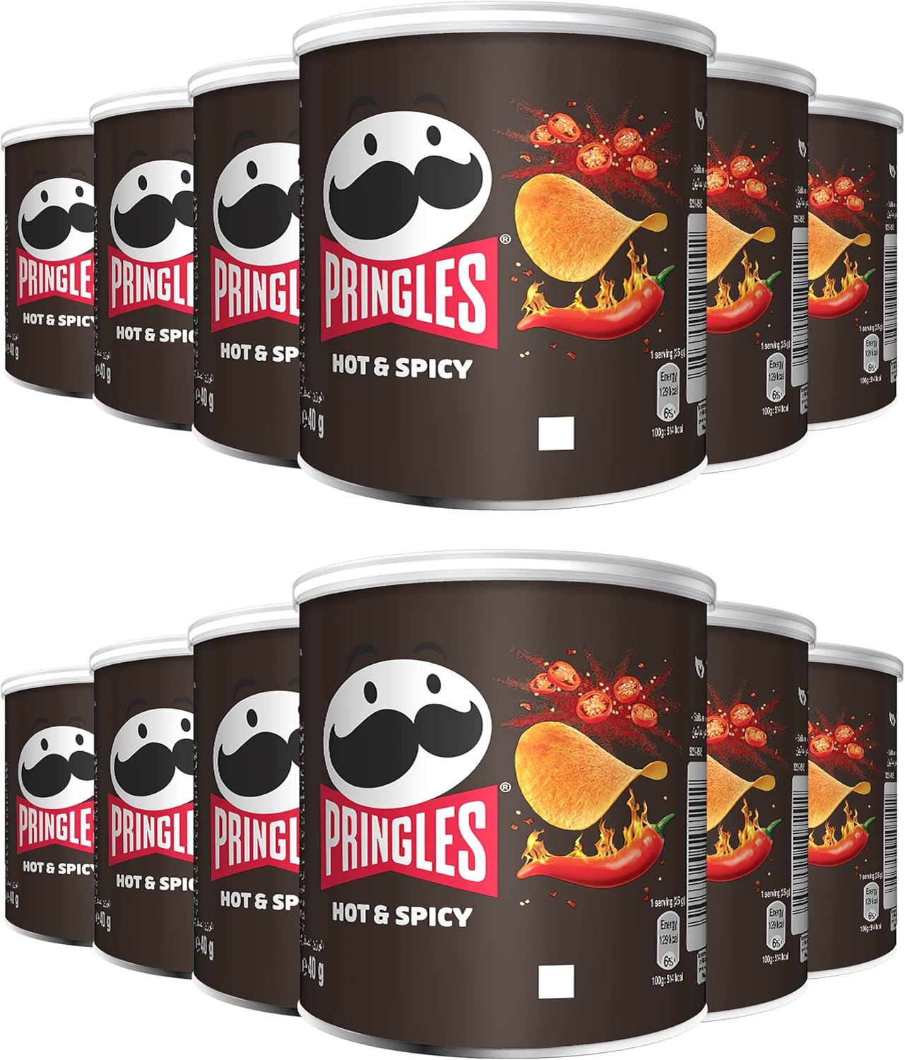 Pringles Hot & Spicy - (12x40g)