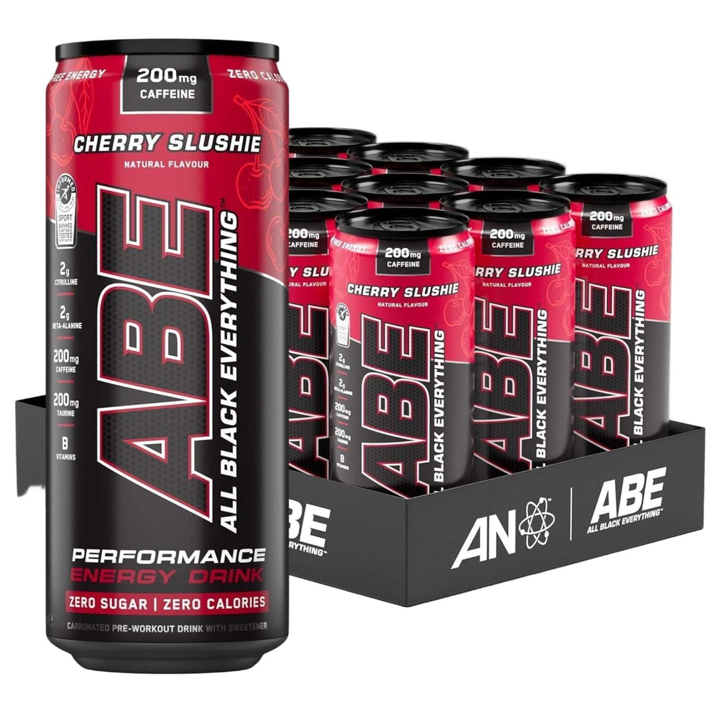 Abe Ultimate Pre Workout Drink Cherry Slushie - (12x330ml)