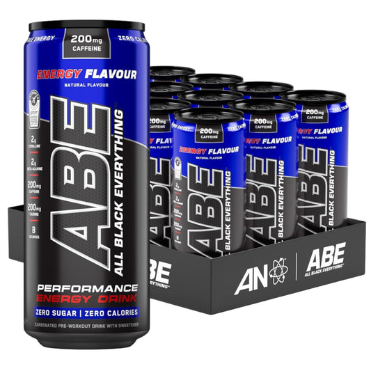 Abe Ultimate Pre Workout Drink Energy Flavor - (12x330ml)