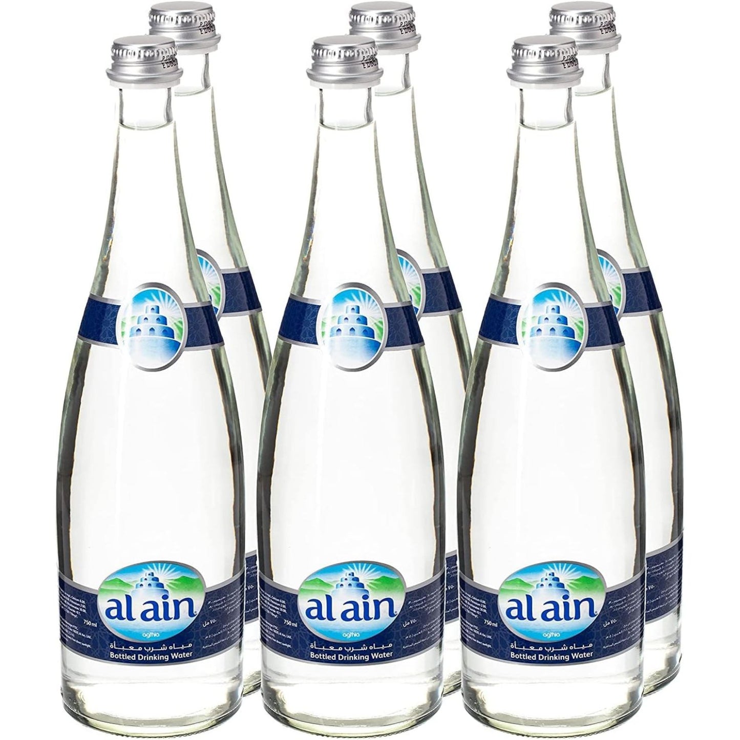 Al Ain Still Water Glass Bottles - (6x750ml)