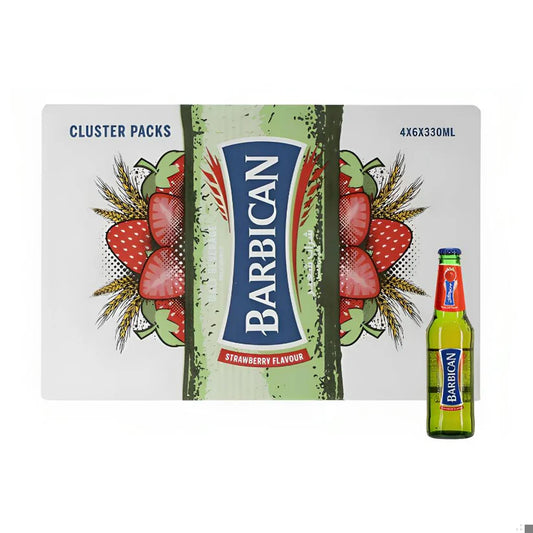 Barbican Strawberry Flavoured Non-Alcoholic Malt Beverage - (24x330ml)