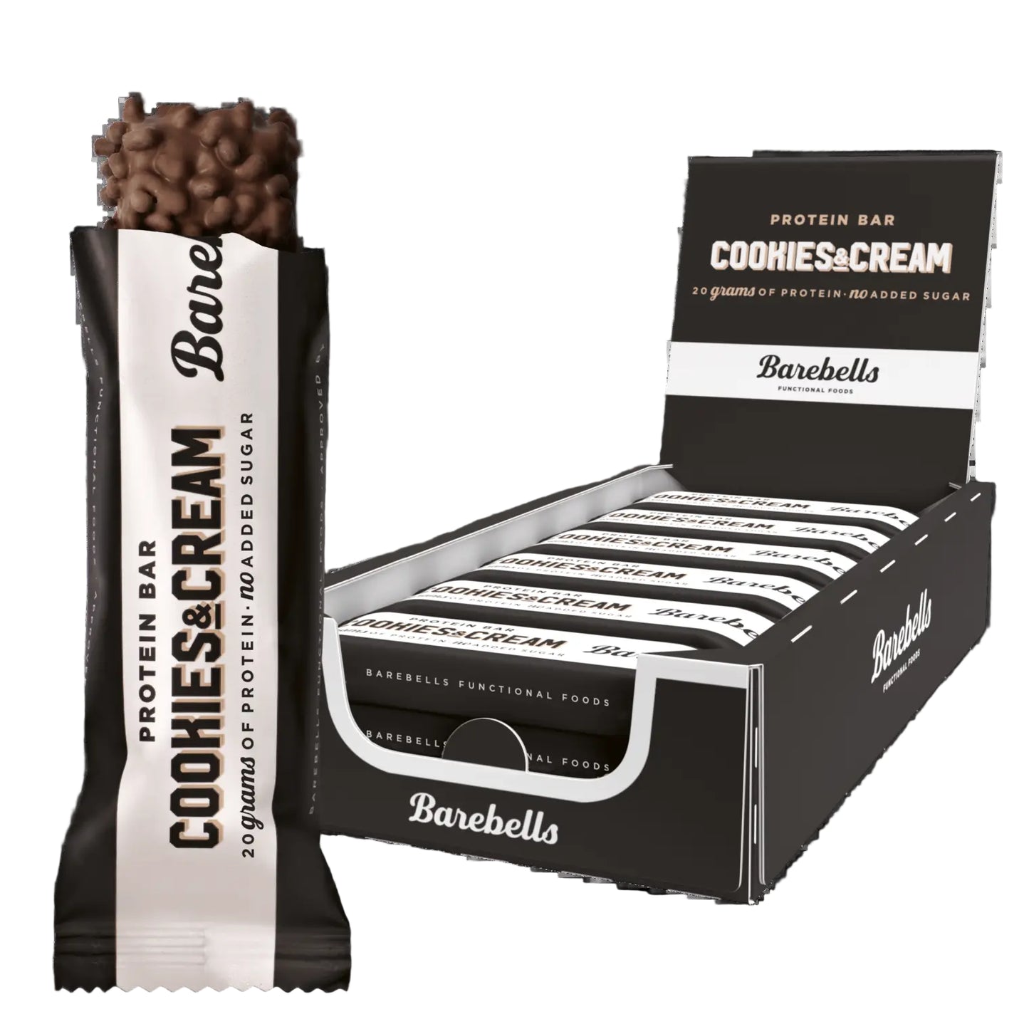 Barebells Protein Bars Cookies Cream 12x55g BULK MART barebells-protein-bars-cookies-cream-12x55g-bulk-mart