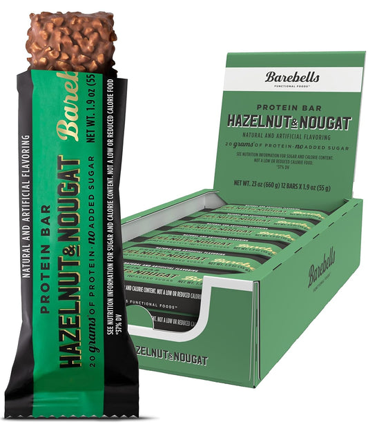 Barebells Protein Bars - Hazelnut & Nougat (12x55g)