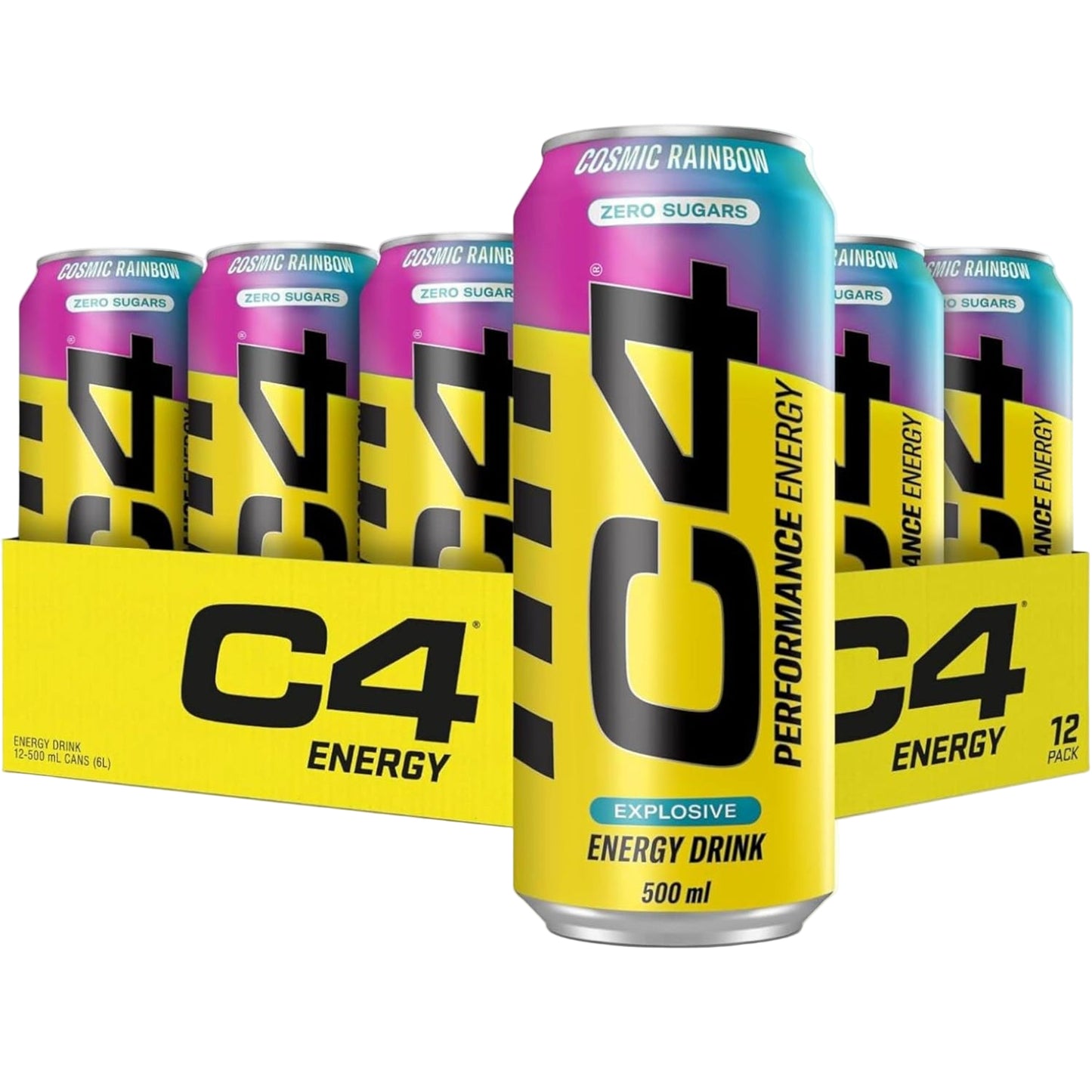 C4 Cosmic Rainbow Energy Drink - (12x500ml)