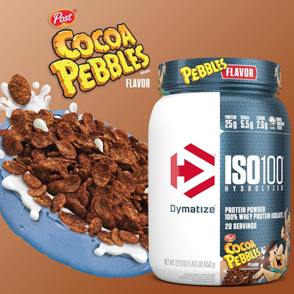 Dymatize ISO 100 Protein Powder - Cocoa Pebbles (1x1.3lbs)