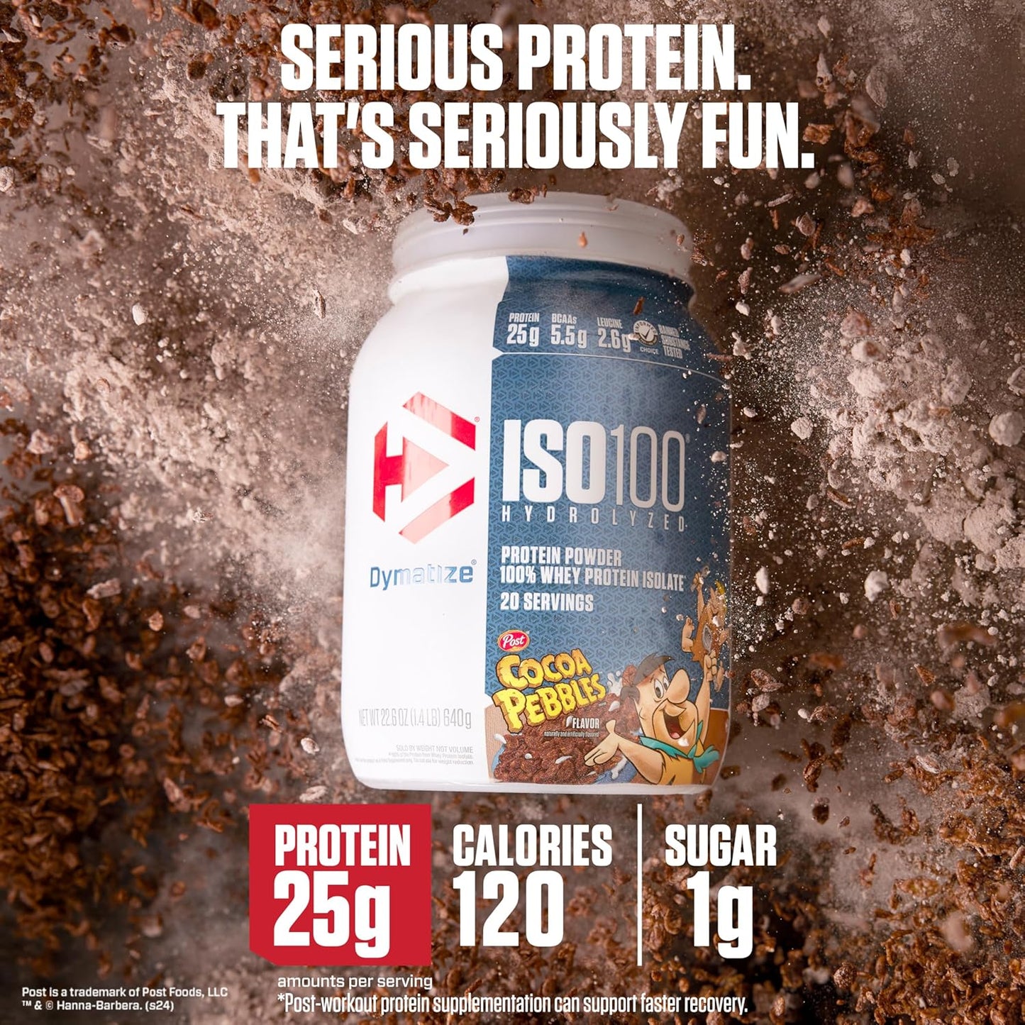Dymatize ISO 100 Protein Powder - Cocoa Pebbles (1x1.3lbs)