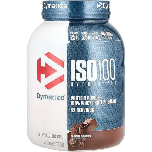Dymatize ISO 100 Protein Powder - Gourmet Chocolate (1x1.3lbs)