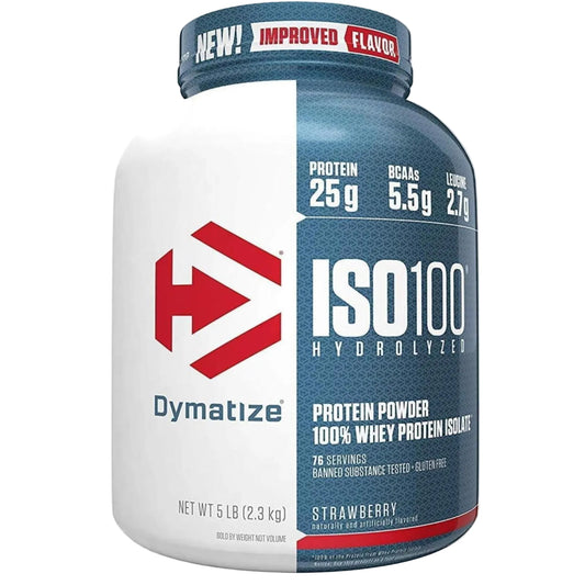 Dymatize ISO 100 Protein Powder - Strawberry (1x2.3kg)