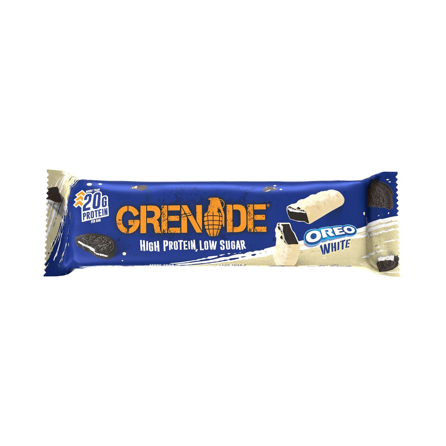 Grenade High Protein, Low Sugar Bar - Oreo White (12x60g)