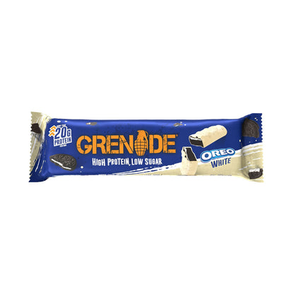 Grenade High Protein, Low Sugar Bar - Oreo White (12x60g)