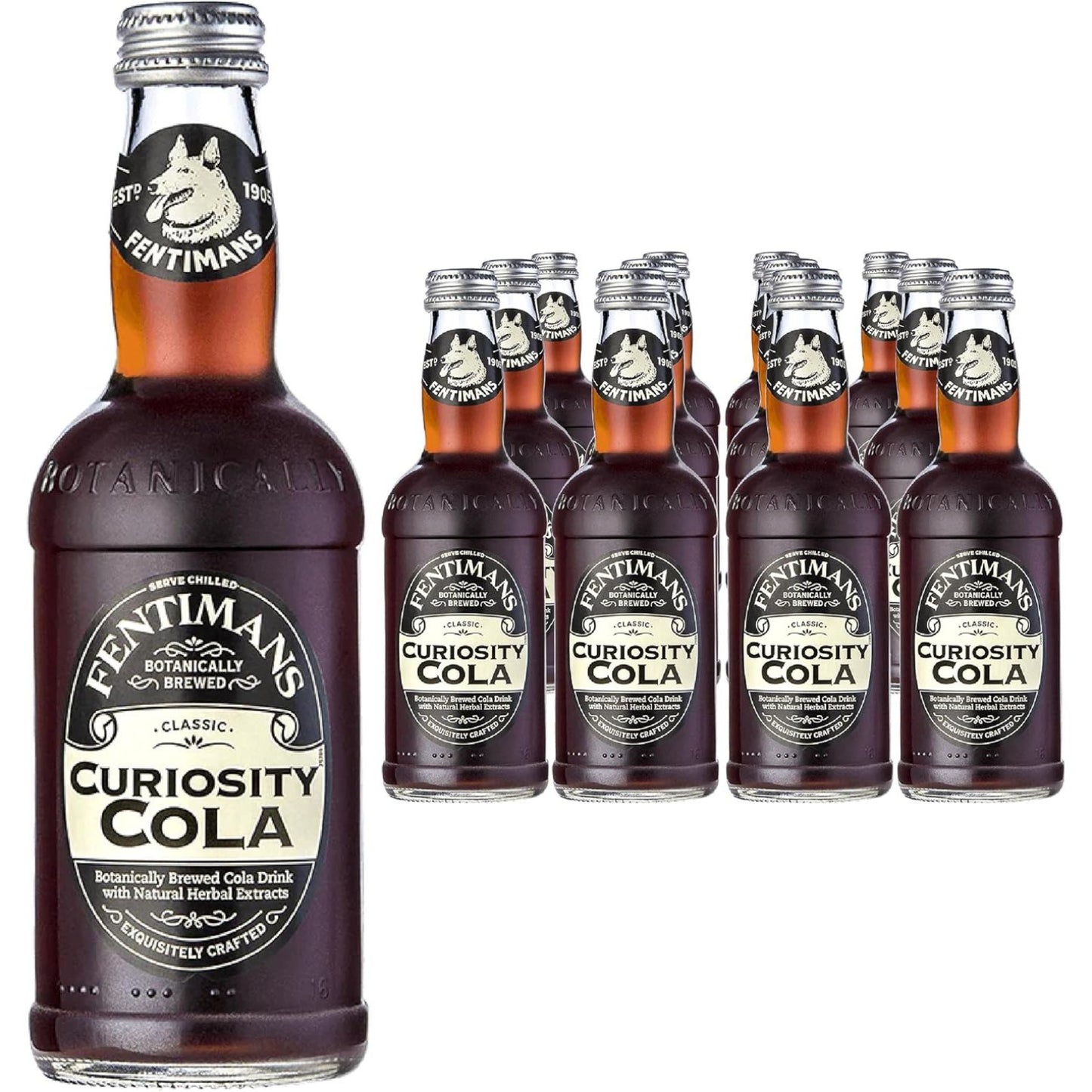Fentimans Curiosity Cola Glass Bottles - (12x275ml)