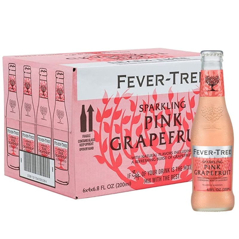 Fever-Tree Pink Grapefruit Soda Water - (24x200ml)