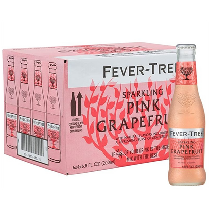 Fever-Tree Pink Grapefruit Soda Water - (24x200ml)