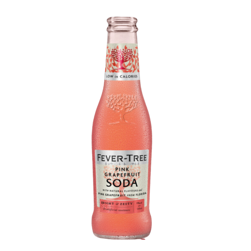 Fever-Tree Pink Grapefruit Soda Water - (24x200ml)