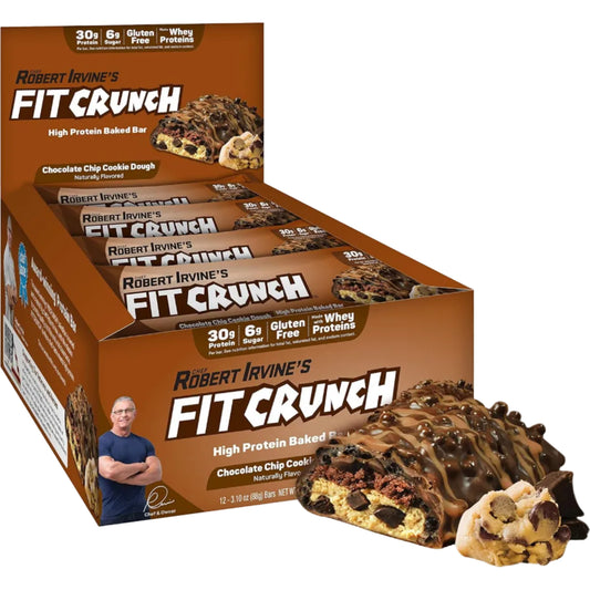 Fit Crunch Protein Bar Chocolate Chip Cookie Dough - (9x46g)