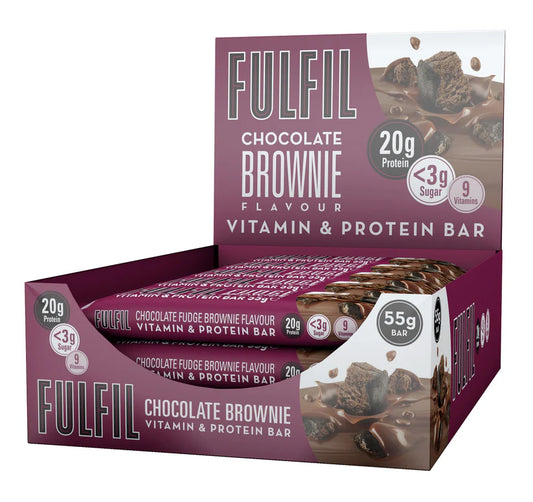 Fulfil Chocolate Brownie Flavour - Vitamin and Protein Bar (15x55g)