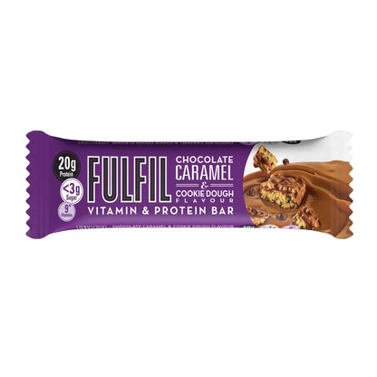 Fulfil Chocolate Caramel Cookie Dough Flavour - Vitamin and Protein Bar (15x55g)