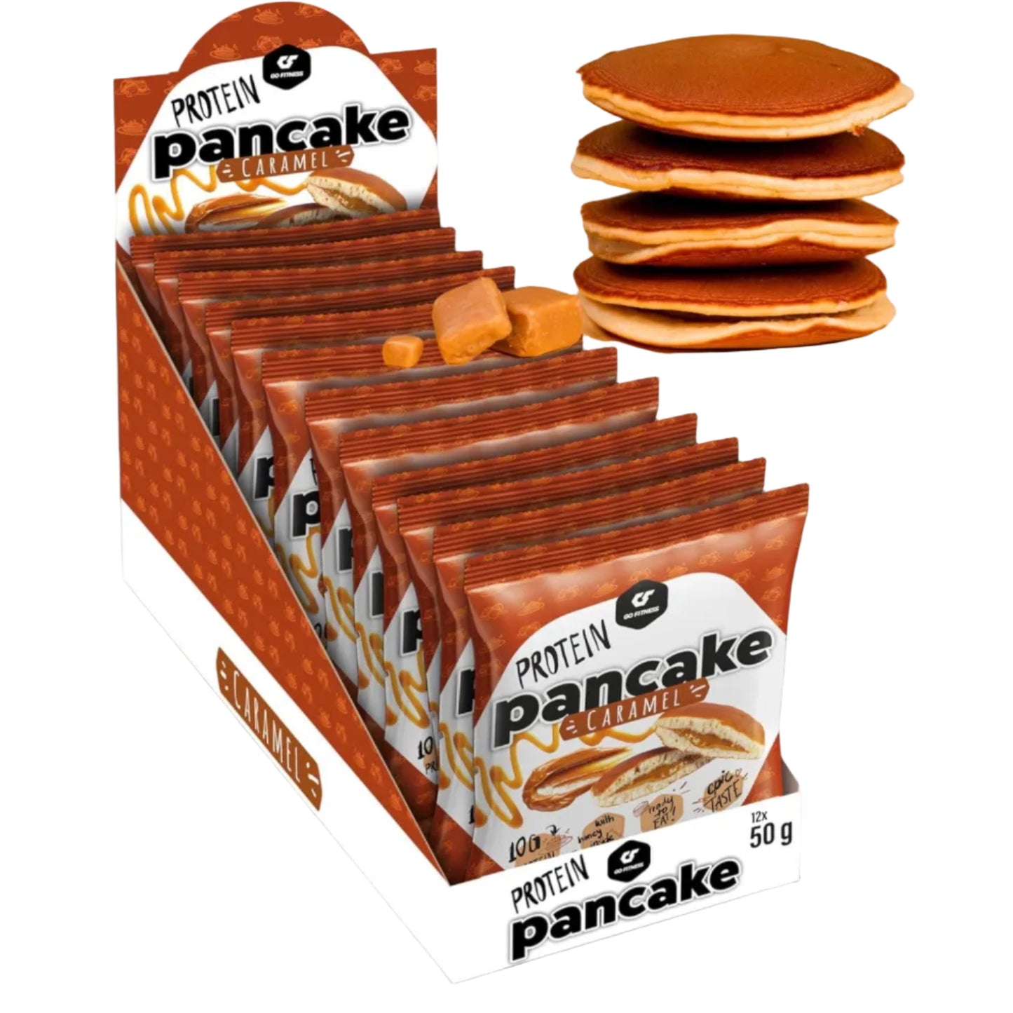 Go Fitness High Protein Pancake - Caramel (12x55g)
