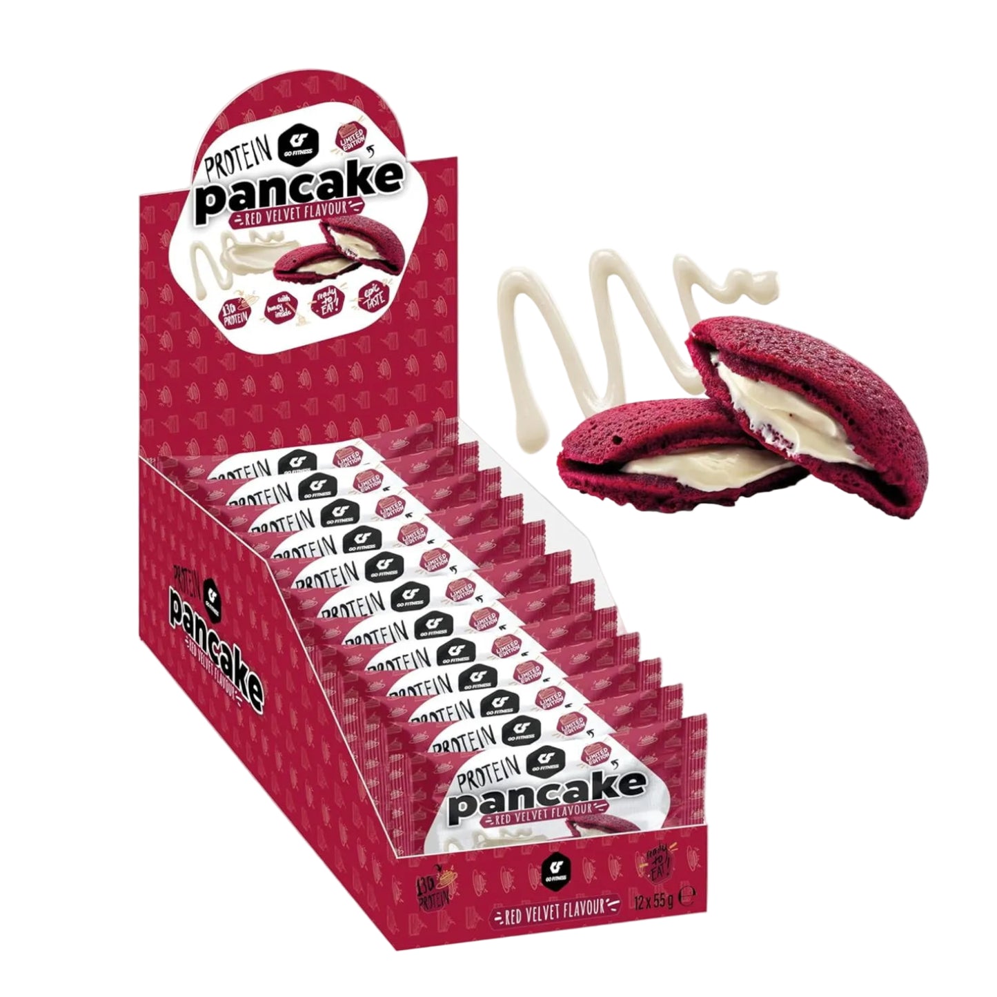 Go Fitness High Protein Pancake - Red Velvet (12x55g)