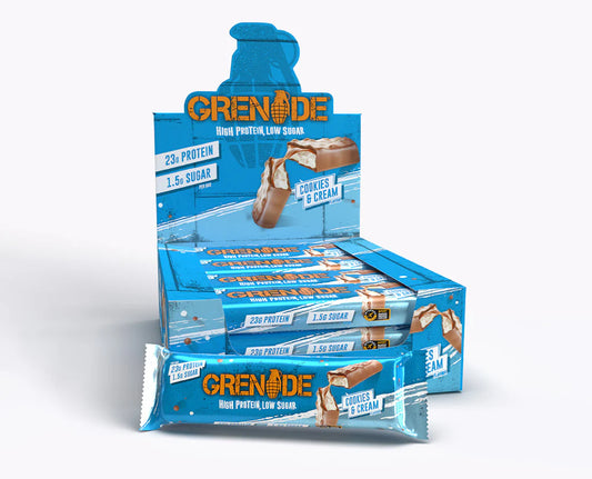 Grenade High Protein, Low Sugar Bar - Cookies & Cream (12x60g)