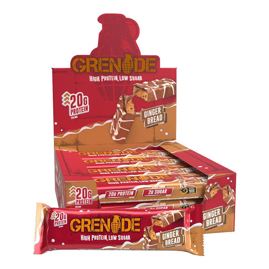 Grenade High Protein, Low Sugar Bar - Ginger Bread (12x60g)