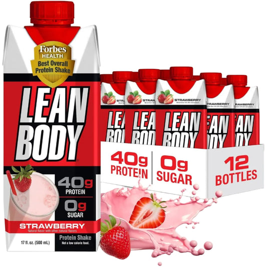 Labrada Nutrition Lean Body Protein Shake Strawberry - (12x500ml)