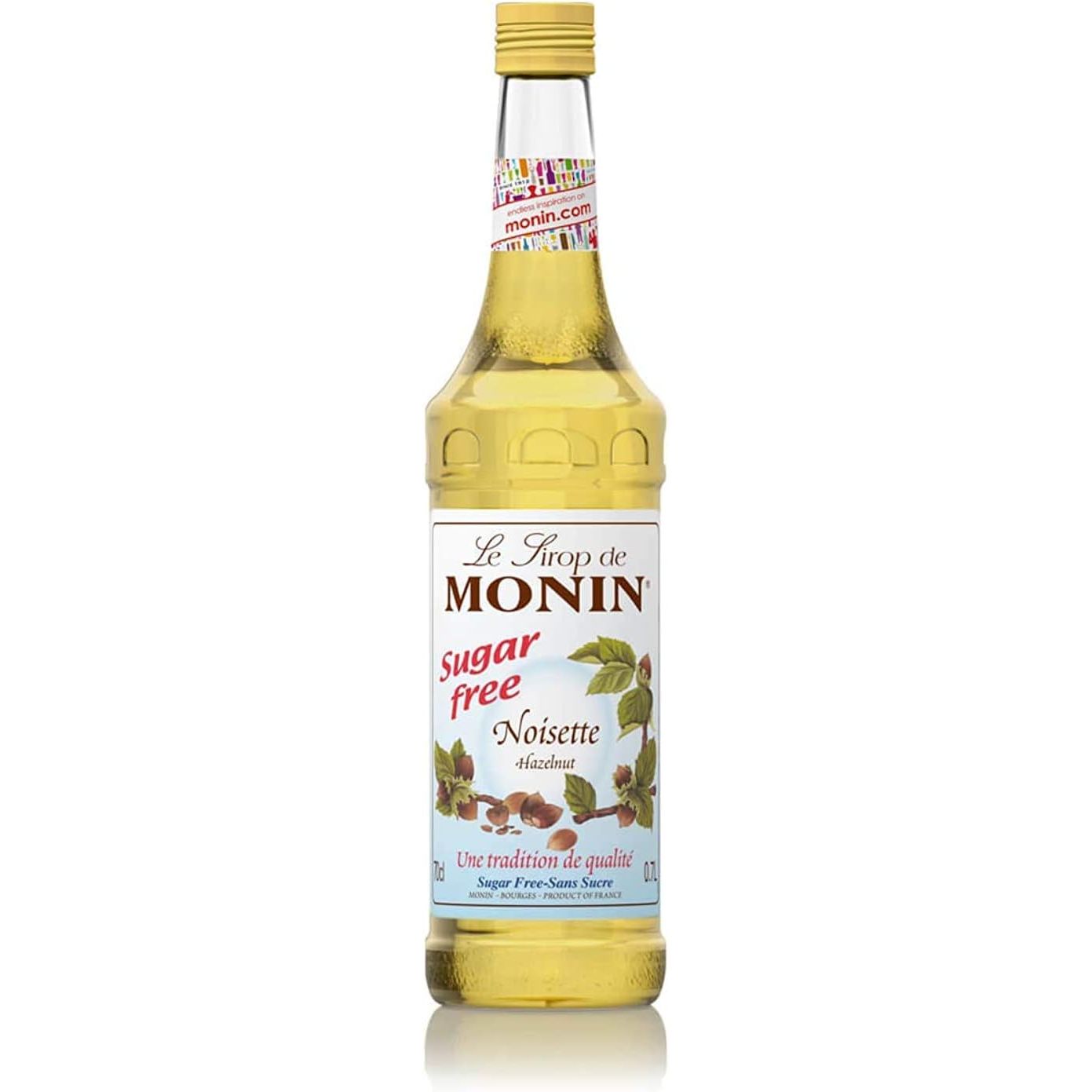 Monin Hazelnut Sugar Free Syrup - (1x700ml)