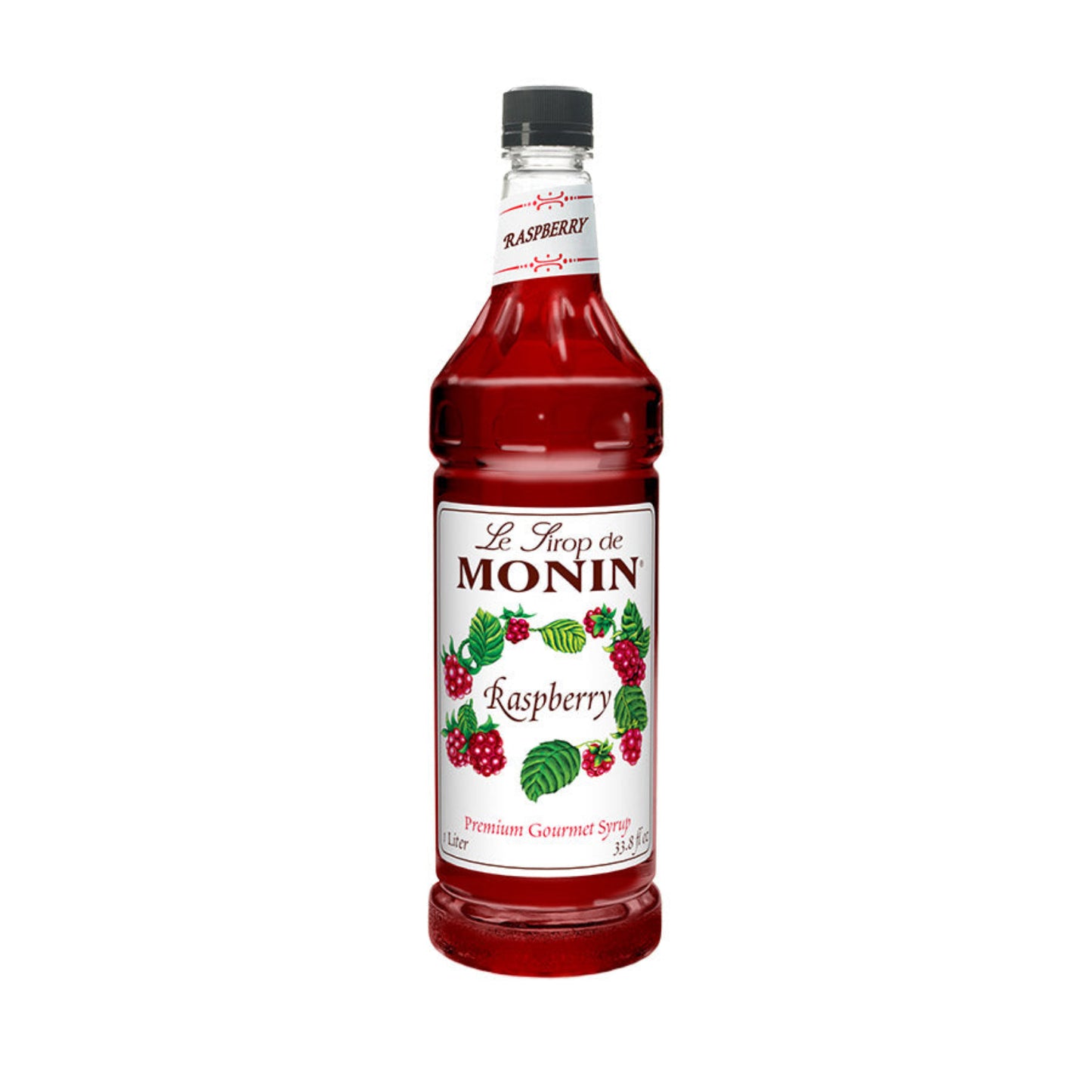 Monin Plastic Bottle Raspberry Syrup - (1x1l)
