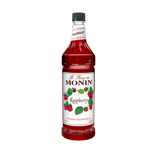 Monin Plastic Bottle Raspberry Syrup - (1x1l)