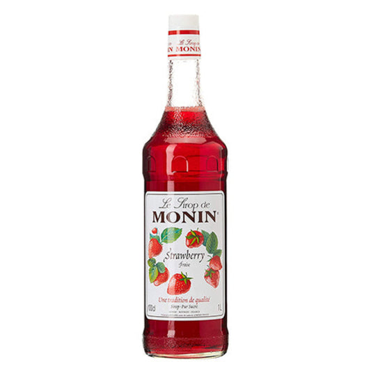 Monin Plastic Bottle Strawberry Syrup - (1x1l)