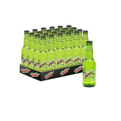 Mountain Dew Carbonated Soft Drink Glass Bottles - (24x250ml)