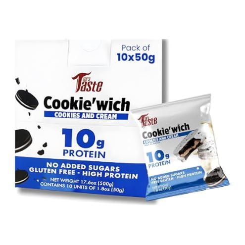 Mrs Taste Cookie Wich Cookies & Cream - (10x50g)