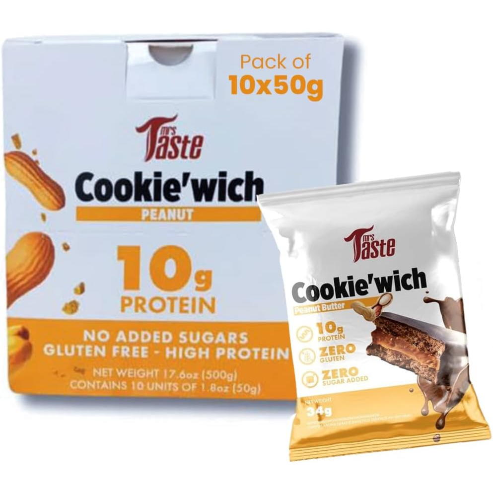 Mrs Taste Cookie Wich Peanut - (10x50g) in Dubai at Wholesale Prices