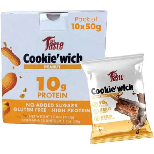 Mrs Taste Cookie Wich Peanut - (10x50g) in Dubai at Wholesale Prices