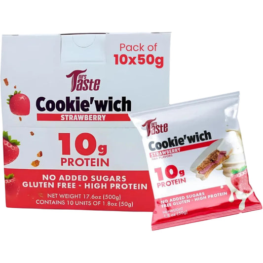Mrs Taste Cookie Wich Strawberry - (10x50g)
