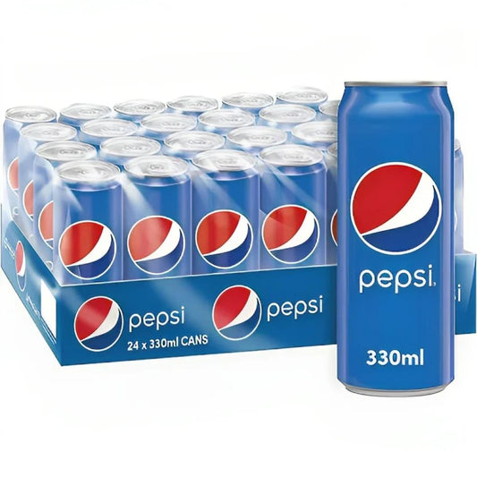 Pepsi Carbonated Soft Drink Cans - (24x330ml)