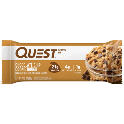 Quest High Protein Bar - Chocolate Chip Cookie Dough (12x60g)