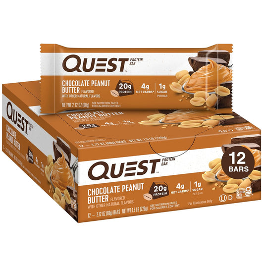 Quest High Protein Bar - Chocolate Peanut Butter (12x60g)