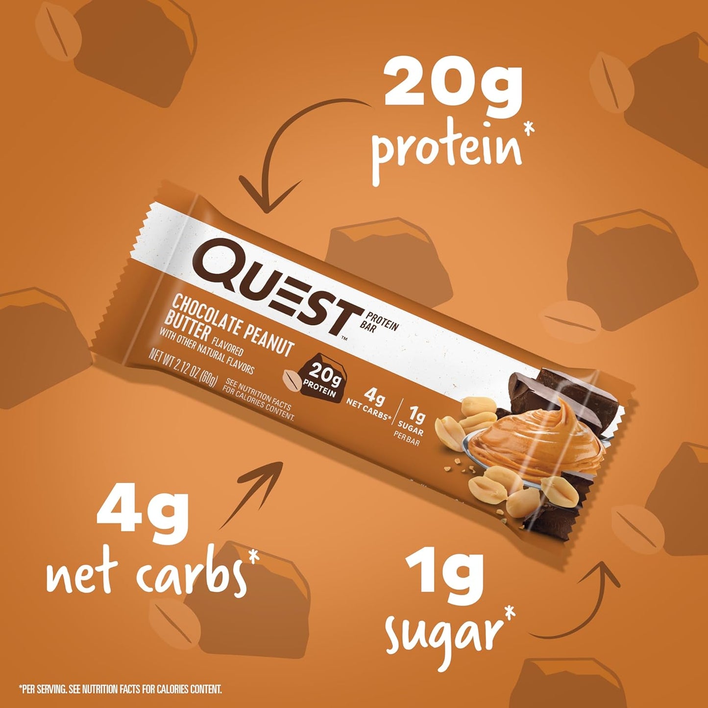 Quest High Protein Bar - Chocolate Peanut Butter (12x60g)