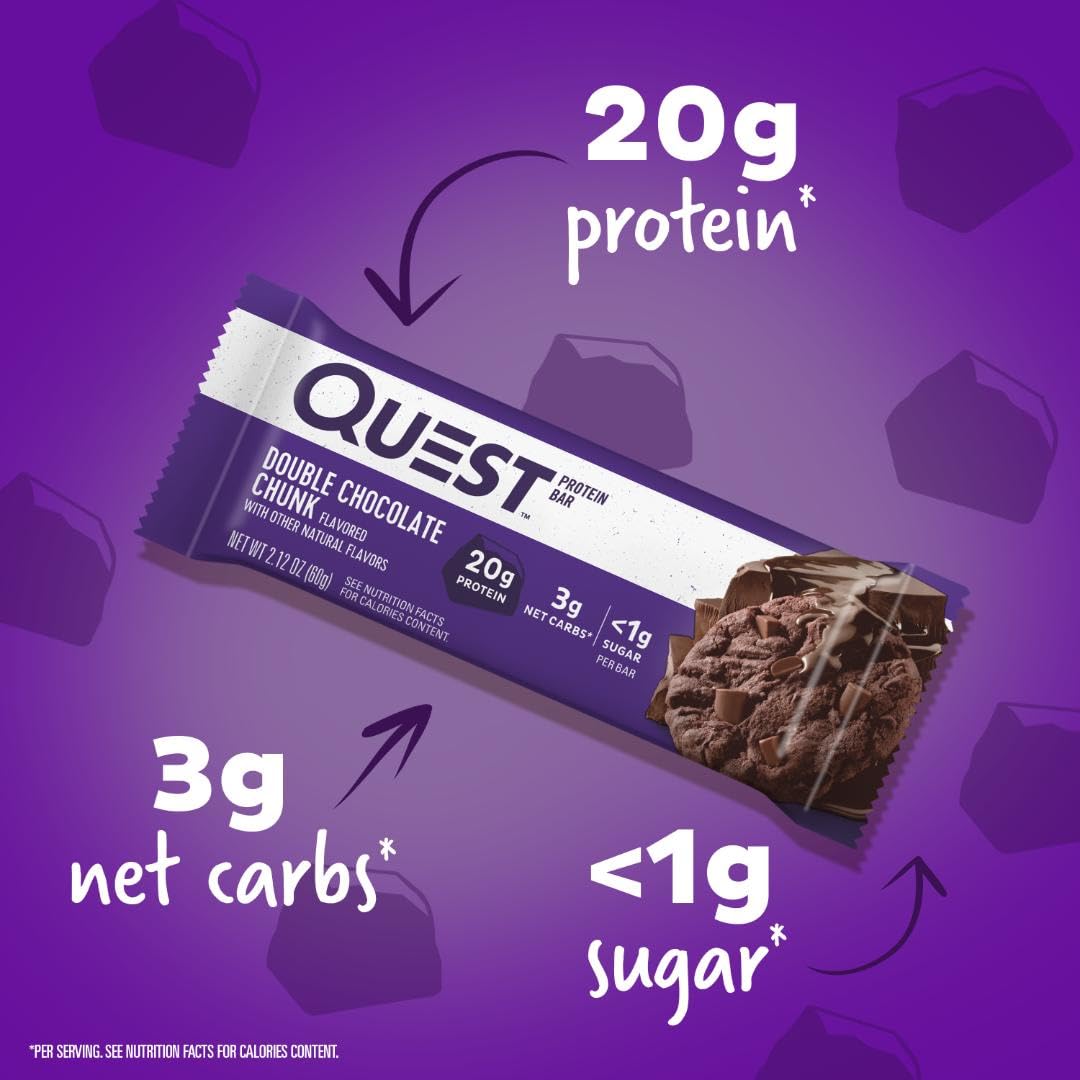 Quest High Protein Bar - Double Chocolate Chunk (12x60g)