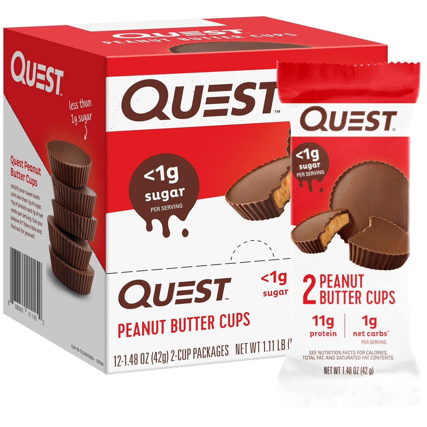 Quest High Protein Chocolate - Peanut Butter Cups (12x42g)