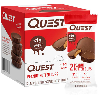 Quest High Protein Chocolate - Peanut Butter Cups (12x42g)
