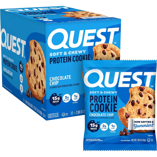 Quest High Protein Cookie - Chocolate Chip (12x42g)