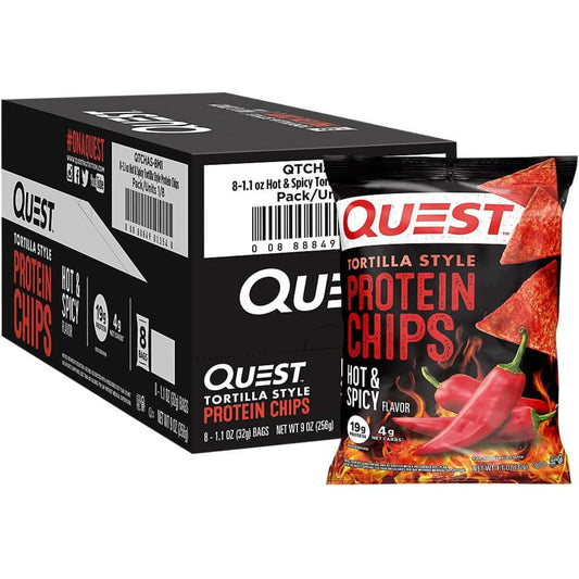 Quest Tortilla Style Protein Chips - BBQ (8x32g)