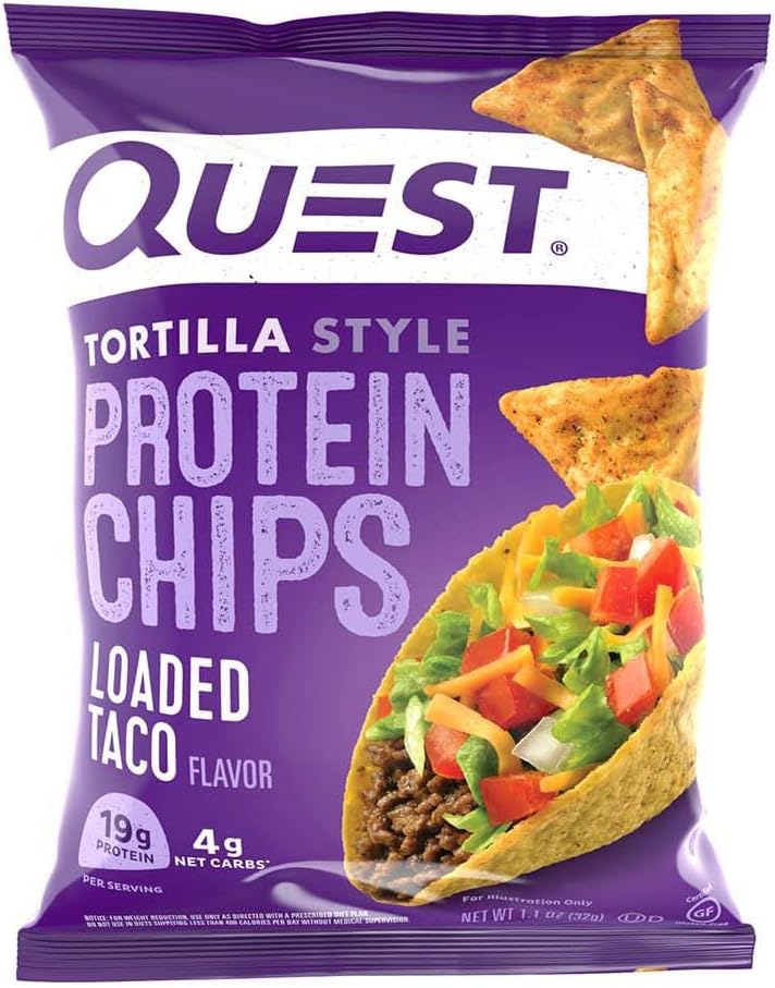 Quest Tortilla Style Protein Chips - Loaded Taco (8x32g)