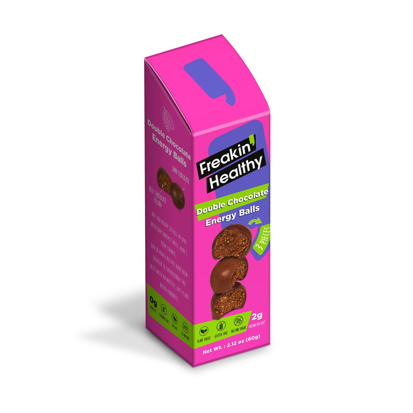 Raw Chocolate Protein Balls - (10x60g)