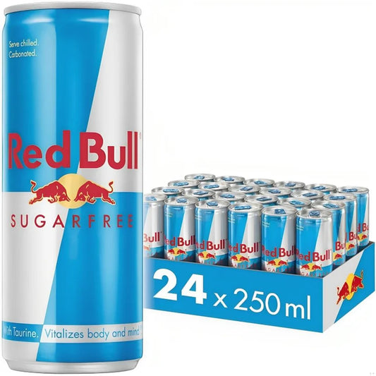 Red Bull Energy Drink Sugar Free Cans - (24x250ml)