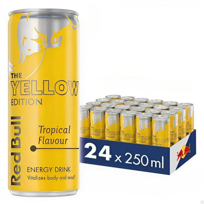Red Bull The Yellow Edition Energy Drink Tropical Cans - (24x250ml)