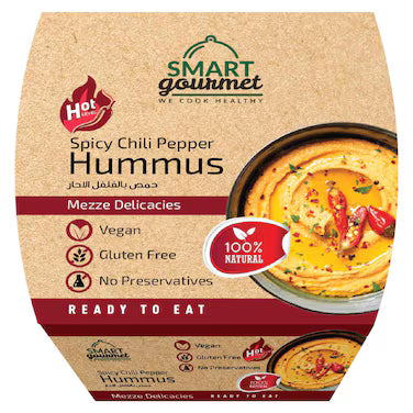 Smart Gourmet Roasted Red Chilli Hummus - (18x225g)