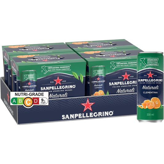 San Pellegrino Clementina Sparkling Juice Cans - (24x330ml)